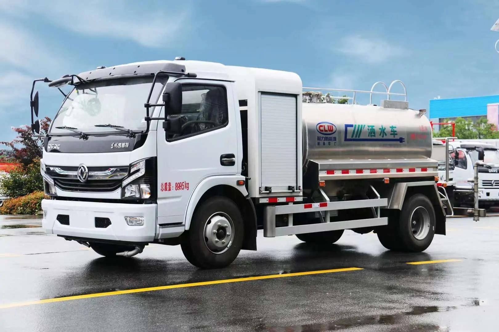 东风凯普特纯电动5方洒水车价格及新能源绿化喷洒车厂家推荐